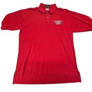 Vintage 1999 Wisconsin Badgers Rose Bowl Polo Shirt Red Game Day Football Large